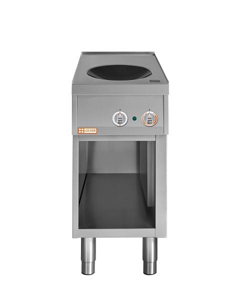 Locher Induktionswok Standgerät, 5 kW, Haarfugenverbindung, 227285