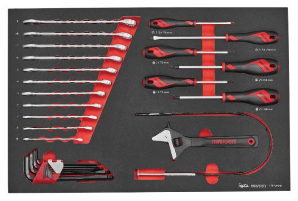 Teng Tools Allgemeines Werkzeug-Set, FOAM4X4, 28 Teile, TTESP28