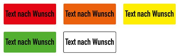 Schilder Klar Papieretiketten nach Wunsch, 20x50mm, 50x20 mm Papier selbstklebend, 6645/90