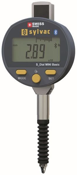 Vogel Germany Digital-Klein-Messuhr, IP65, mit Sylvac-Elektronik, mit Datenausgang RS232, 0-12.7 mm / 0-0.5 inch, 0.01 mm / 0.0005 inch, 240230