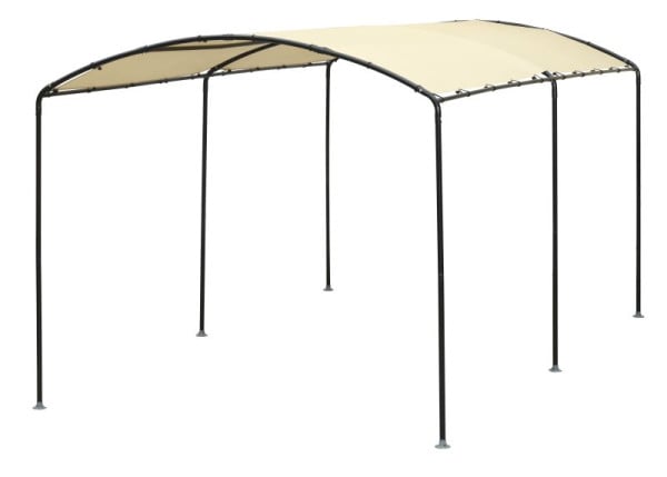 ShelterLogic Stahl-Runddach-Carport Unterstand sand, SL25866