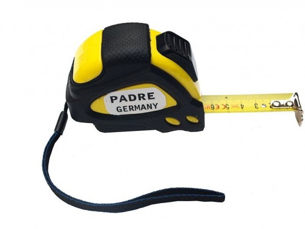 padre Rollbandmass Auto-Stop, Softgrip, Clip und Magnet 1433, 143300000