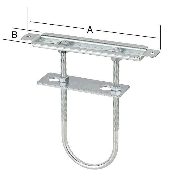 Vormann Vario-Heizkörperkonsolen 190 x 45 mm, verzinkt, VE: 6 Stück, 005102000