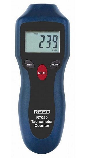 REED Kompakt Tachometer / Drehzahlmesserund Zähler, R7050