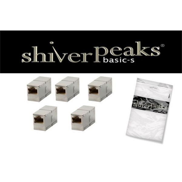 shiverpeaks BASIC-S, cat 5 Kabelverbinder RJ45 -vollmetall-geschirmt, BS75005-MS