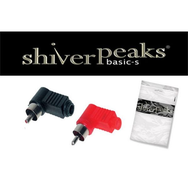 shiverpeaks BASIC-S, Cinchstecker, Winkel, rot und schwarz, BS51410-SET