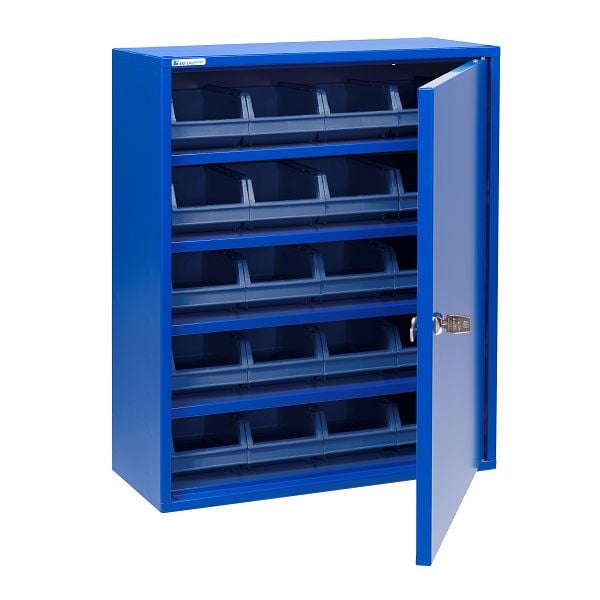 AJ Kleinteileschrank SERVE mit Behältern, blau, 22108