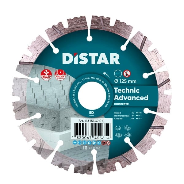 Distar Diamanttrennscheibe 1A1RSS 125 Technic Advanced, 14315347010