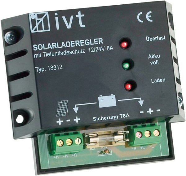 IVT Solar-Laderegler 12 V/24 V, 8 A, 200033