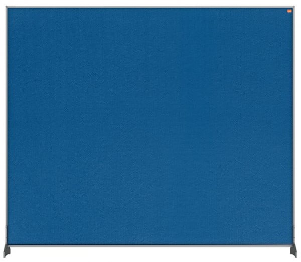 Nobo Impression Pro Schreibtisch-Trennwand Filz 120x100cm, Farbe: Blau, 1915506