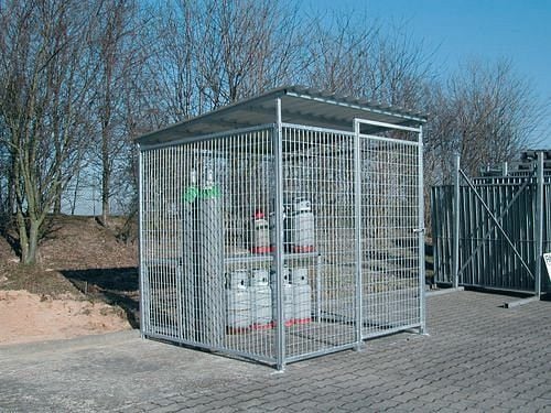 DENIOS Gasflaschenlagerbox 20/15 für 24 Flaschen, 157502