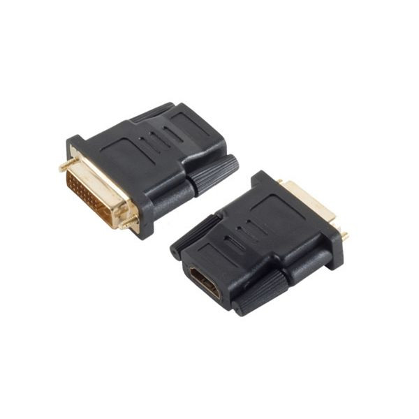 shiverpeaks BASIC-S, HDMI Adapter HDMI Kupplung auf DVI-D 24+1 Stecker, vergoldete Kontakte, BS77401