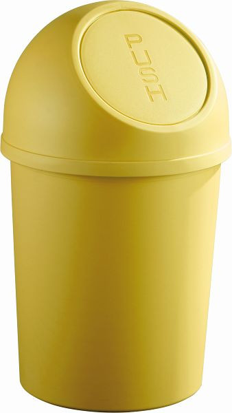 helit Push-Abfallbehälter "the flip" 13L, VE: 6 Stück, gelb, H2401118