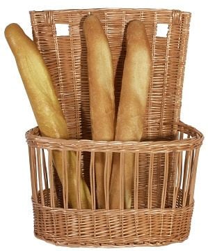 Contacto Baguettekorb, Breite außen: 50 cm, Tiefe: 27 cm, Gesamthöhe: 61 cm, 4882/500