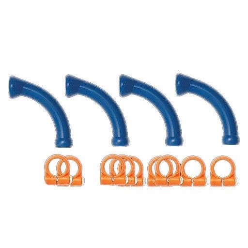 Loc-Line 1/4" Schlauchbogen Set 4, je 4 Stück 90° Schlauchbogen, je 4 Stück Klemmring, L40474