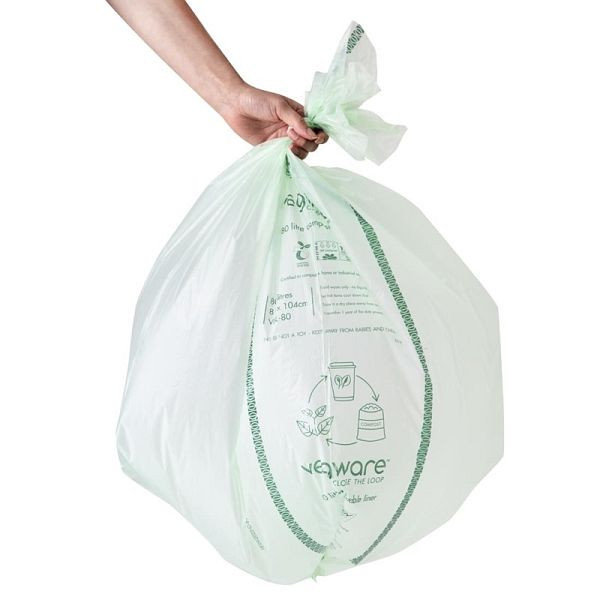 Vegware Biobag kompostierbare Müllsäcke 80L (240 Stück), CY581