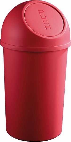 helit Push-Abfallbehälter "the flip" 45L, VE: 2 Stück, rot, H2401325