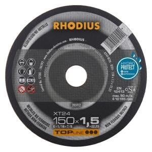 Rhodius TOPline XT24 Extradünne Trennscheibe, Durchmesser [mm]: 150, Stärke [mm]: 1.5, Bohrung [mm]: 22.23, VE: 25 Stück, 205912