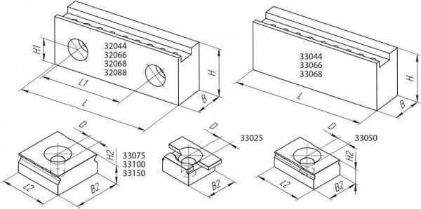 Mitee-Bite Ultra Krallegrip Spannkrallen-System für Schraubstock 150 mm Länge 200, X32088