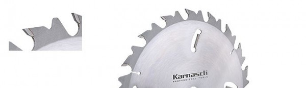 Karnasch Hartmetall-bestücktes Kreissägeblatt, Zuschnitt/Vielblatt mit Räumerschneiden + Abweiser 500x4,4/3,2x30mm 32 FZ+4xR - NL: UNI, 111232500010