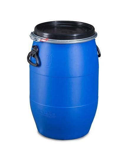 DENIOS Kunststoff-Deckelfass, 60 Liter, 266134