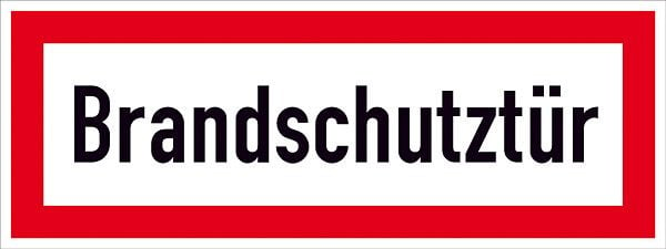 SafetyMarking Hinweisschild für die Feuerwehr, Brandschutztür, BxH 29,7x10,5 cm, Folie, selbstklebend, langnachleuchtend, 38.2544