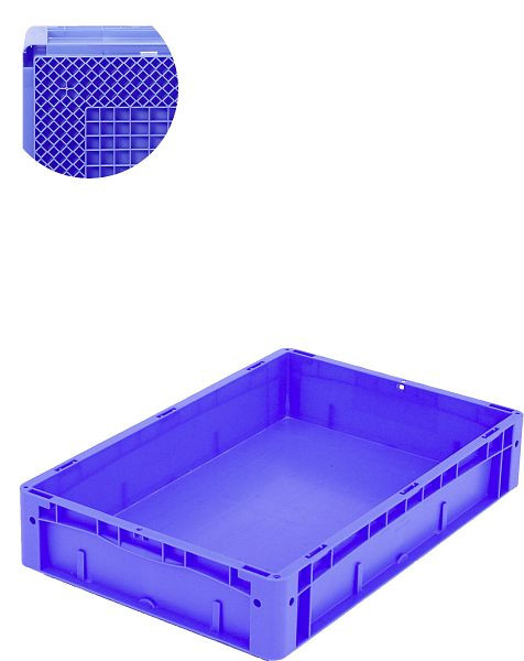 BITO Eurostapelbehälter XL /XL 64121Rx600x400x120 blau, RX-Boden, C0291-0083