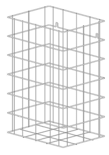 Wagner EWAR Drahtkorb 32l verchromt, 922934