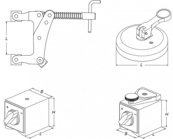 HoldTec Ein/Aus Magnet mit Mehrfachgewinde, HT1003DG