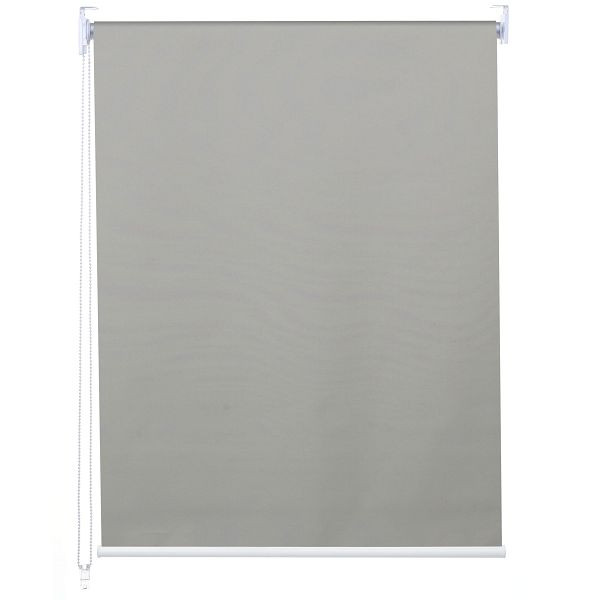 Mendler Rollo HWC-D52, Fensterrollo Seitenzugrollo Jalousie, 40x160cm Sonnenschutz Verdunkelung blickdicht, grau, 63251