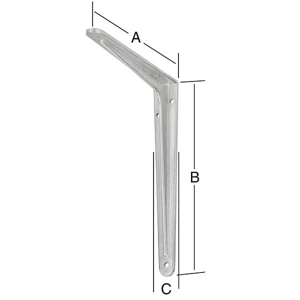 Vormann Alu-Profil-Konsole 175 x 200 mm, 050156175