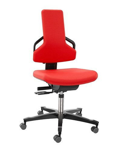 Dauphin Premium Arbeitsstuhl, Bezugsstoff rot, 266921