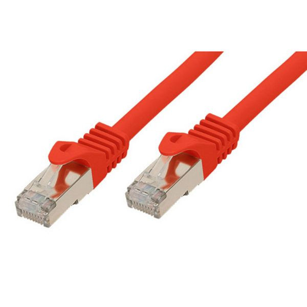 shiverpeaks BASIC-S, RJ45 Patchkabel S/FTP, PIMF, Rohkabel CAT 7 Halogenfrei, rot, 0,25m, BS75511-0.25R