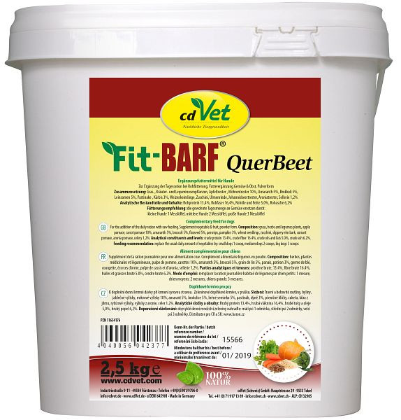 cdVet Fit-BARF QuerBeet 2,5 kg, 4237