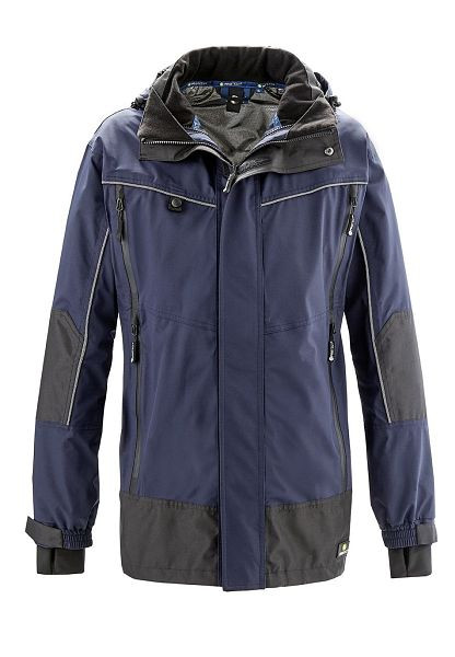 4PROTECT Wetterschutz-Jacke PHILLY, navy/schwarz, Größe: S, 3301-S