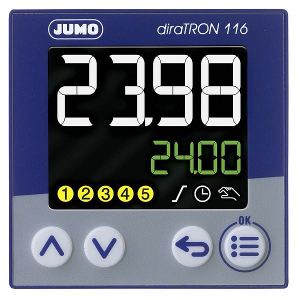 JUMO Kompaktregler zum Schalttafeleinbau, (48x48 mm), AC 110 bis 240 V, 00680786