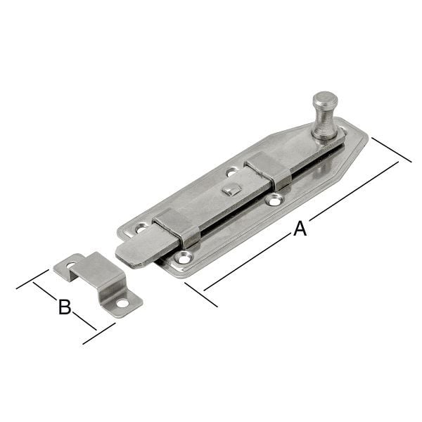 Vormann Fensterriegel gerade 80 x 30, VE: 5 Stück, 091946000