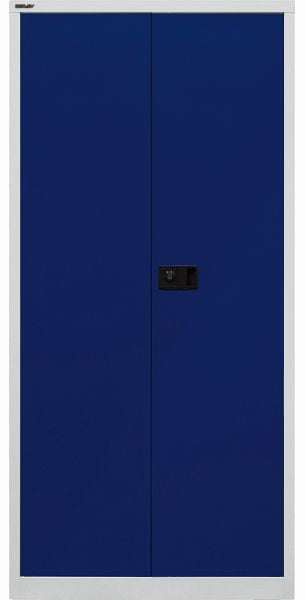 Bisley Flügeltürenschrank Universal, Garderobeneinsatz, Korpus lichtgrau, Fronten oxfordblau, E782AAG505