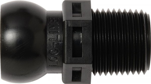 Loc-Line NPT-Anschluß R 3/8" schwarz, VE: 4 Stück, L51804S