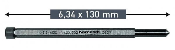 Karnasch Auswerferstift 6,34x130mm, VE: 6 Stück, 201302