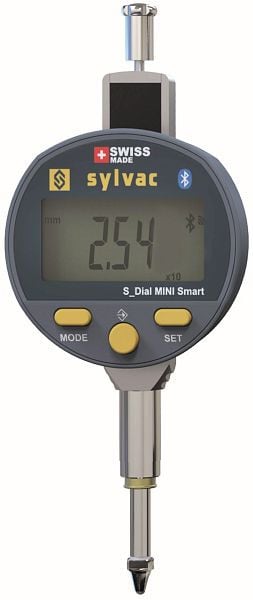 Vogel Germany Digital-Klein-Messuhr, IP51, mit Sylvac-Elektronik, mit Datenausgang RS232, 0-12.7 mm / 0-0.5 inch, 0.01 mm / 0.0005 inch, 240231