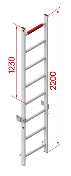 HYMER Einstiegshilfe ausziehbar, Alu, 20010312, 4019502366596