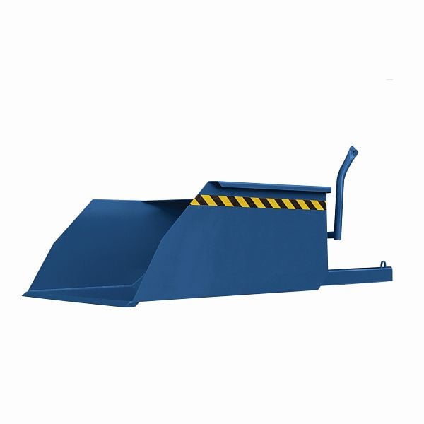 Eichinger Industrie Schaufel mit geschlossenen Stapler-Einfahrtaschen und Kranösen, 1500 kg, 300 Liter enzianblau, 20620400000097