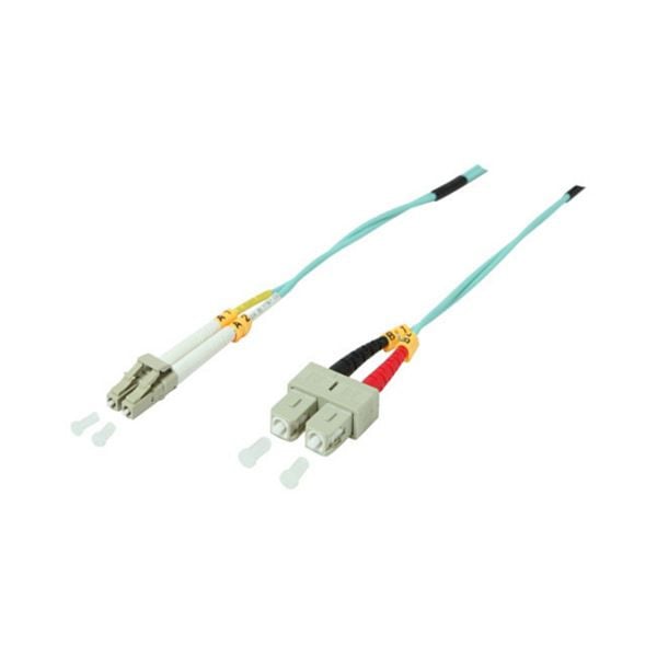 shiverpeaks BASIC-S, Duplex Patchkabel LC/SC 50/125µ, OM3, aqua, 5,0m, BS77955/3