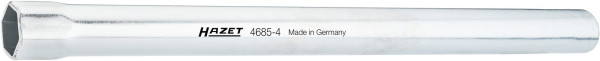 Hazet Rohr-Steckschlüssel, Vierkant hohl 12,5 mm (1/2 Zoll), Außen-Sechskant Profil, 24 mm, 4685-4