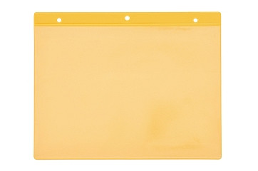 KROG Kennzeichnungstasche mit Aufhängelochung, A5 quer, gelb, 5901047G