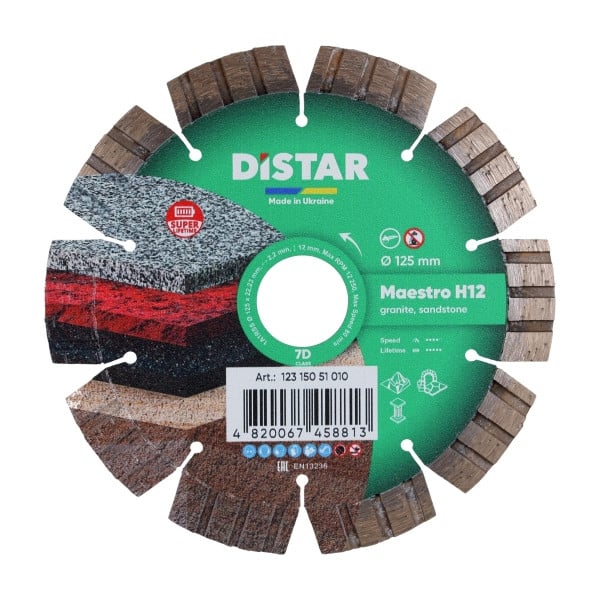 Distar Diamanttrennscheibe 1A1RSS 125 Maestro H12, 12315051010