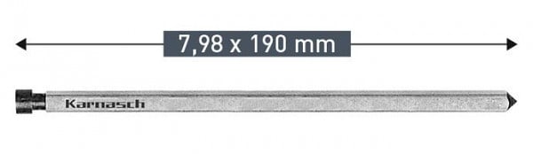 Karnasch Auswerferstift 7,98x190mm, VE: 6 Stück, 201423