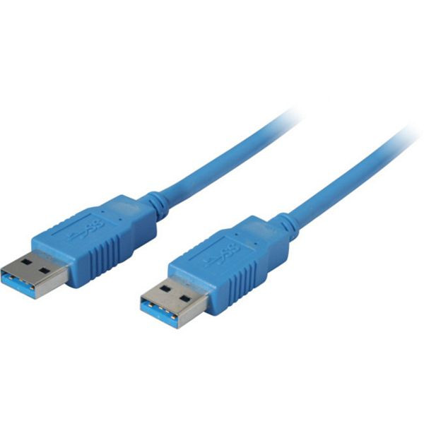 S-Conn USB Kabel, Typ A Stecker auf Typ A Stecker, USB 3.0, blau, 5,0m, 77035-1