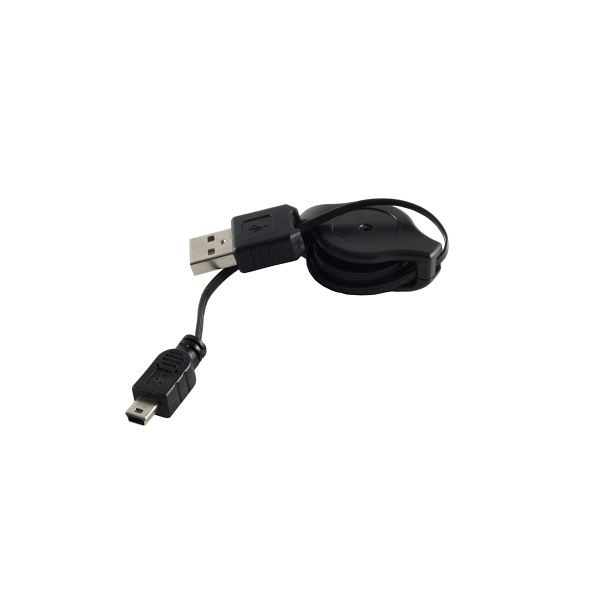 S-Conn USB Micro Lade-Sycn Kabel USB-A-Stecker auf USB-Mini B Stecker, ausziehbar, 1m, 14-18002